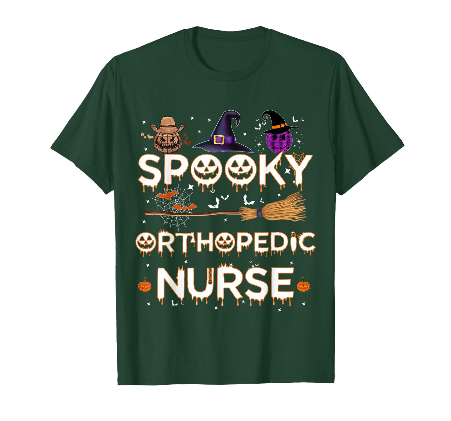 Orthopedic Nurse Halloween Costume Pumpkin Orthopedic Nurse T-Shirt