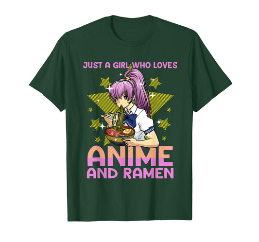 Anime Art For Women Teen Girls Anime Merch Ramen Anime Lover T-Shirt
