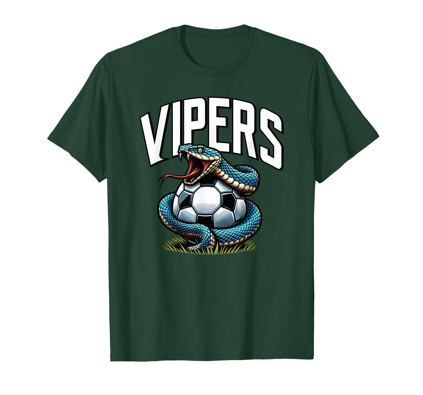 Vipers Soccer Mascot for Youth Teams Players and Fans T-Shirt