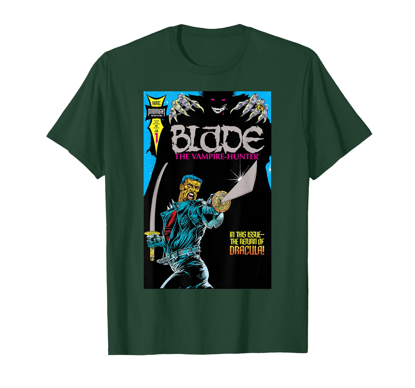 Marvel Blade The Return of Dracula Comic Cover T-Shirt
