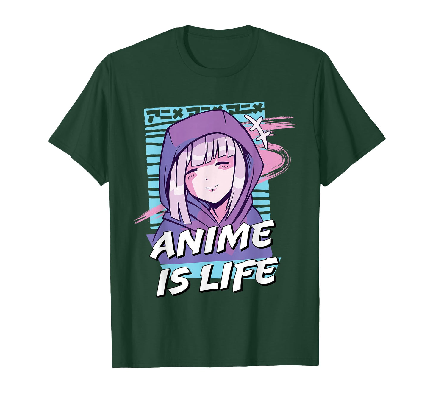 Anime is Life | Cute Anime Girl Otaku Graphic T-Shirt