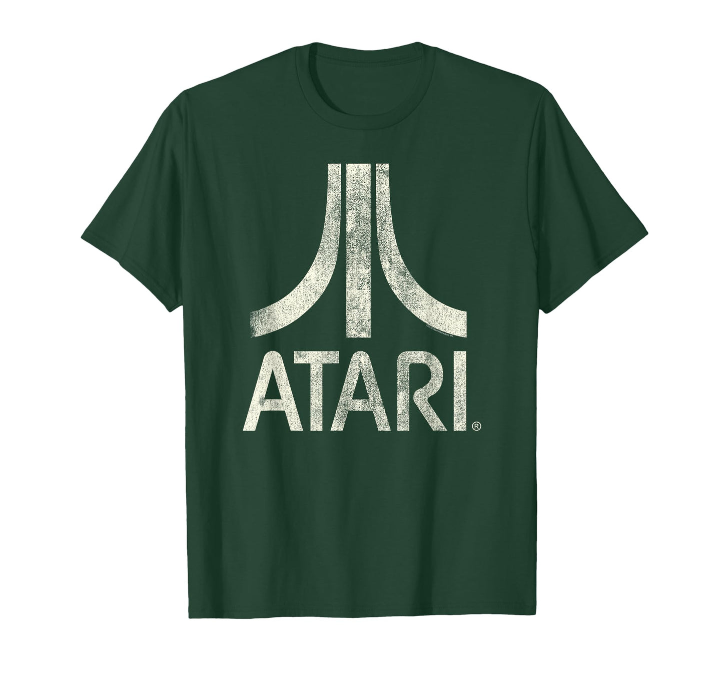 ATARI Classic Video Game Logo Design Print T-Shirt