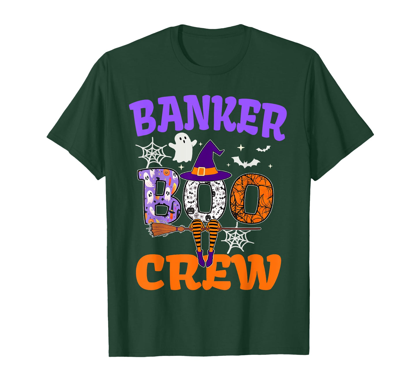 Banker Boo Crew Spooky Ghost Halloween Banking Squad Costume T-Shirt