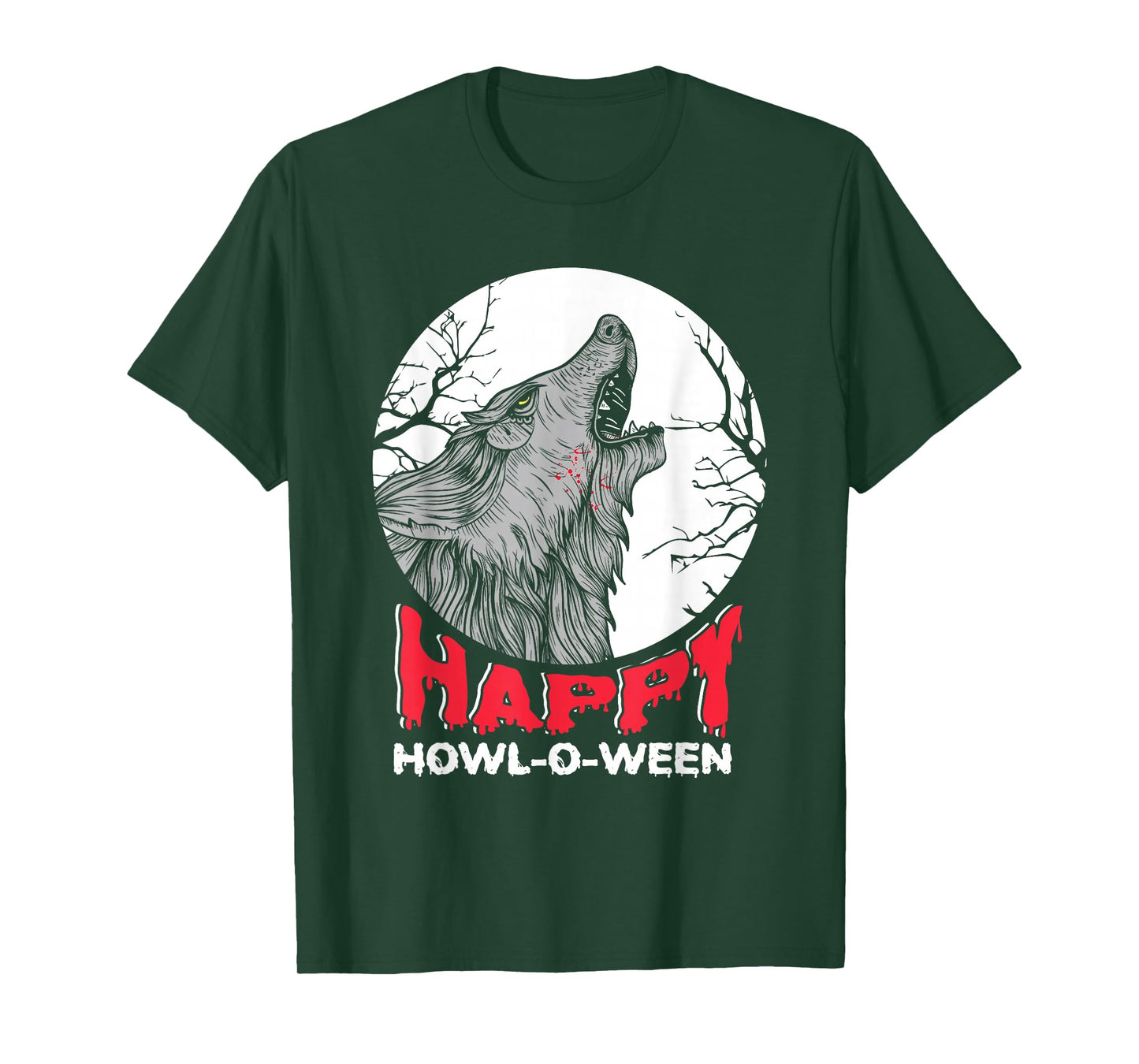 Happy Howl-o-ween Werewolf Trick Or Treating Halloween T-Shirt