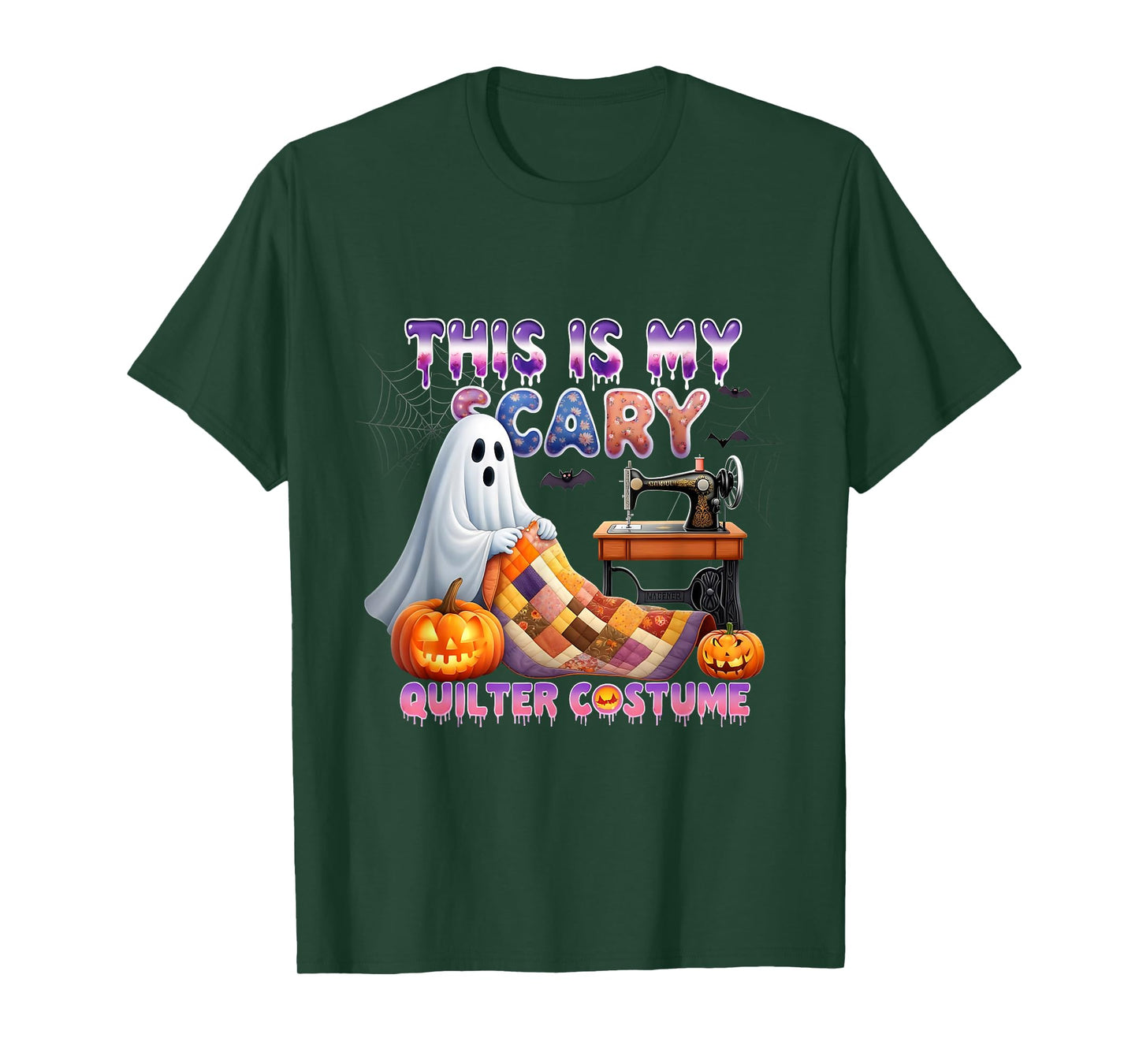 This My Scary Quilter Costume Halloween Ghost Spooky T-Shirt