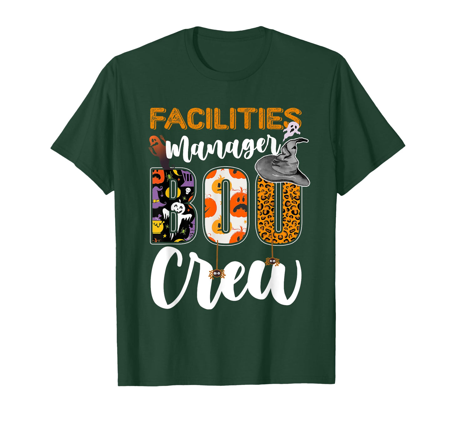 Facilities Manager Boo Crew Halloween Matching Administrator T-Shirt