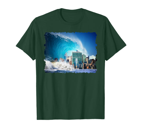 Tsunami Apocalypse New York Cool T-Shirt Gift