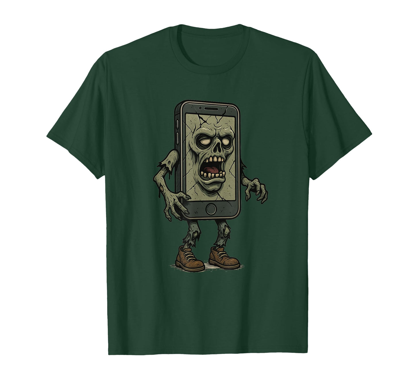 Funny Smartphone Zombie Costume for Boys and Girls T-Shirt