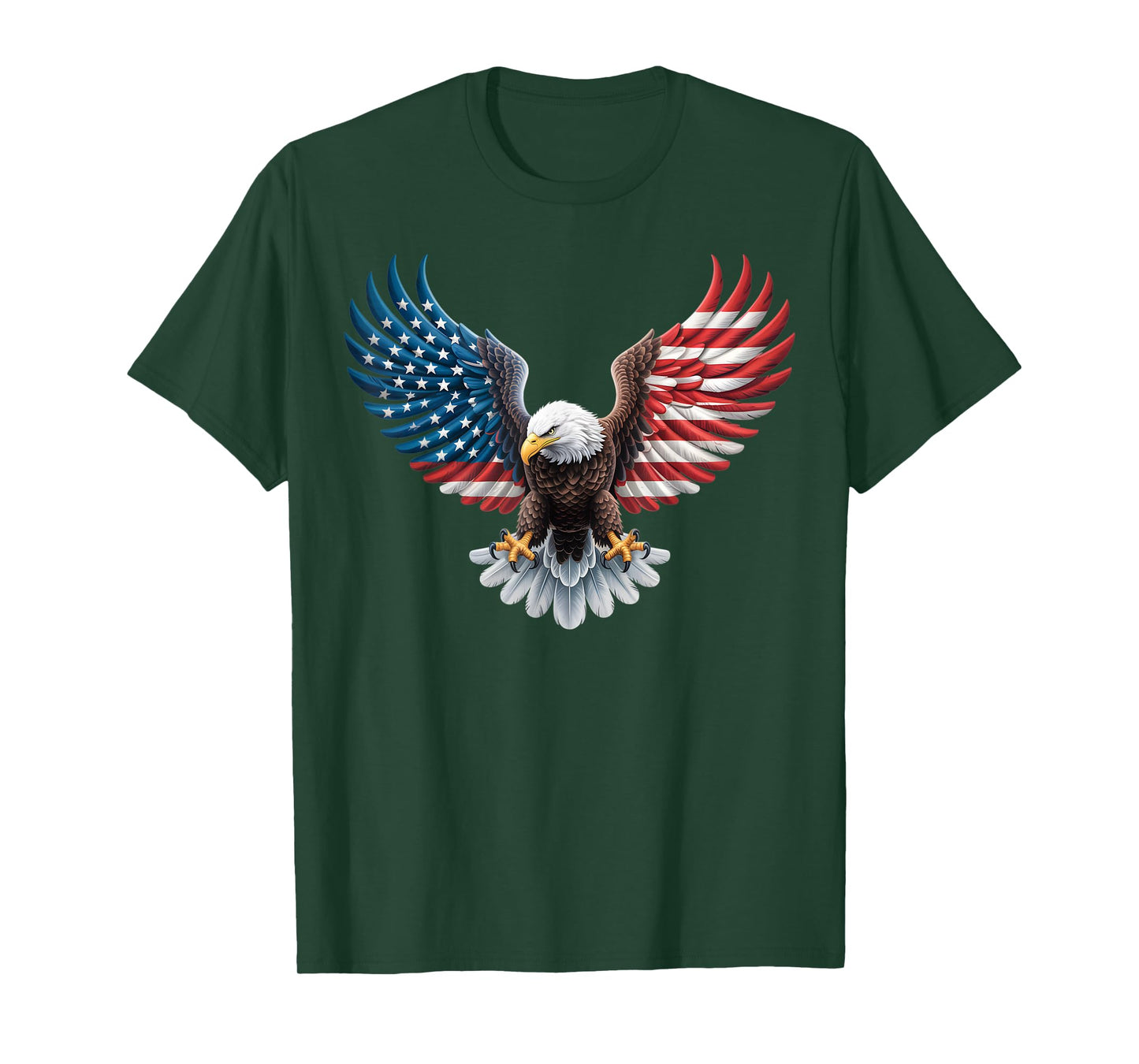 American Flag Bald Eagle Patriotic Pride 4th of July USA T-Shirt