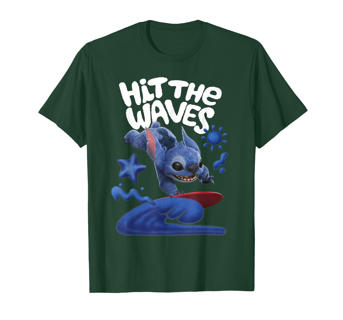 Disney Lilo & Stitch Live-Action Movie Hit The Waves Surfing T-Shirt