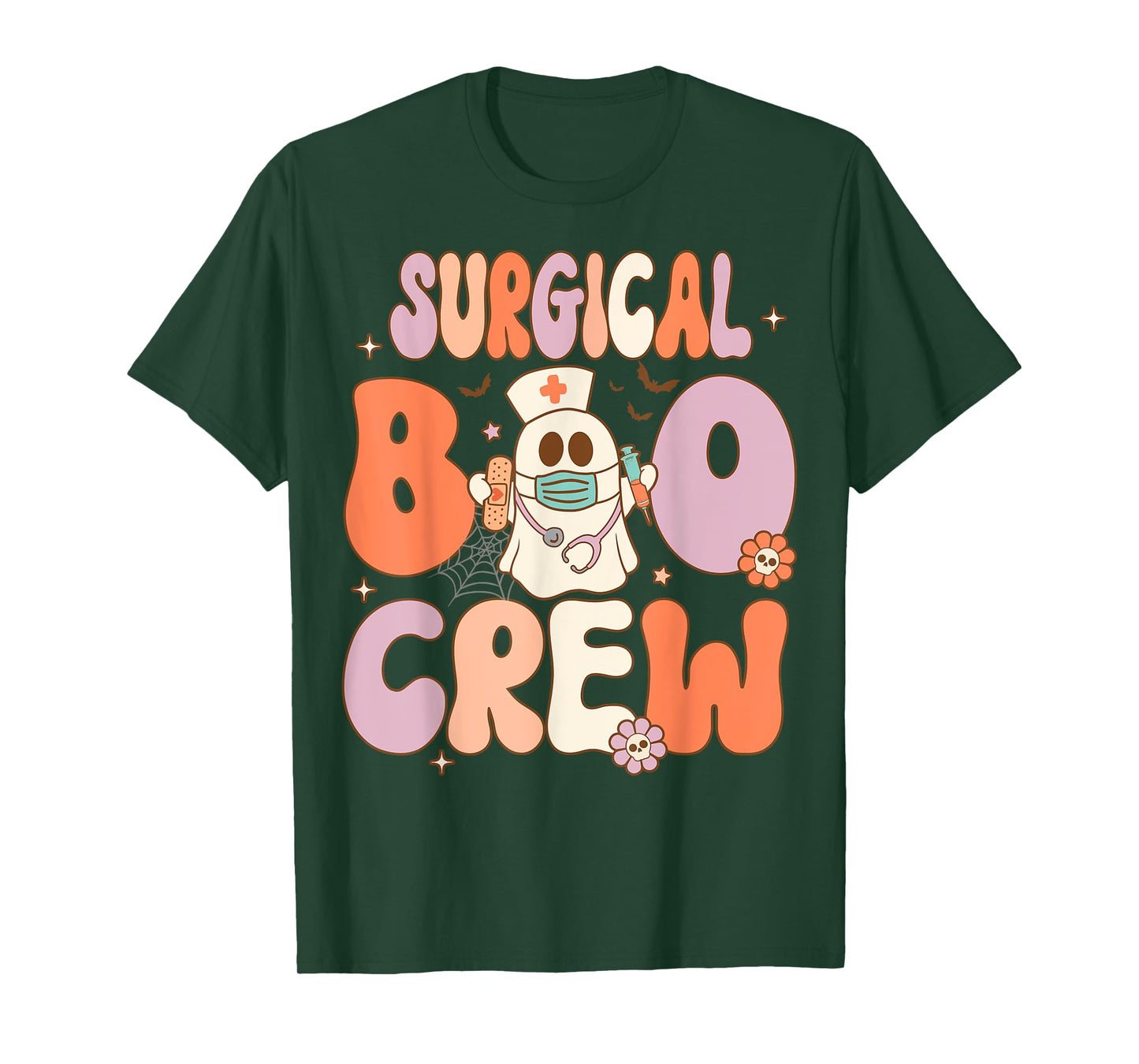 Surgical Boo Crew Nurse Funny Halloween Easy Costume T-Shirt