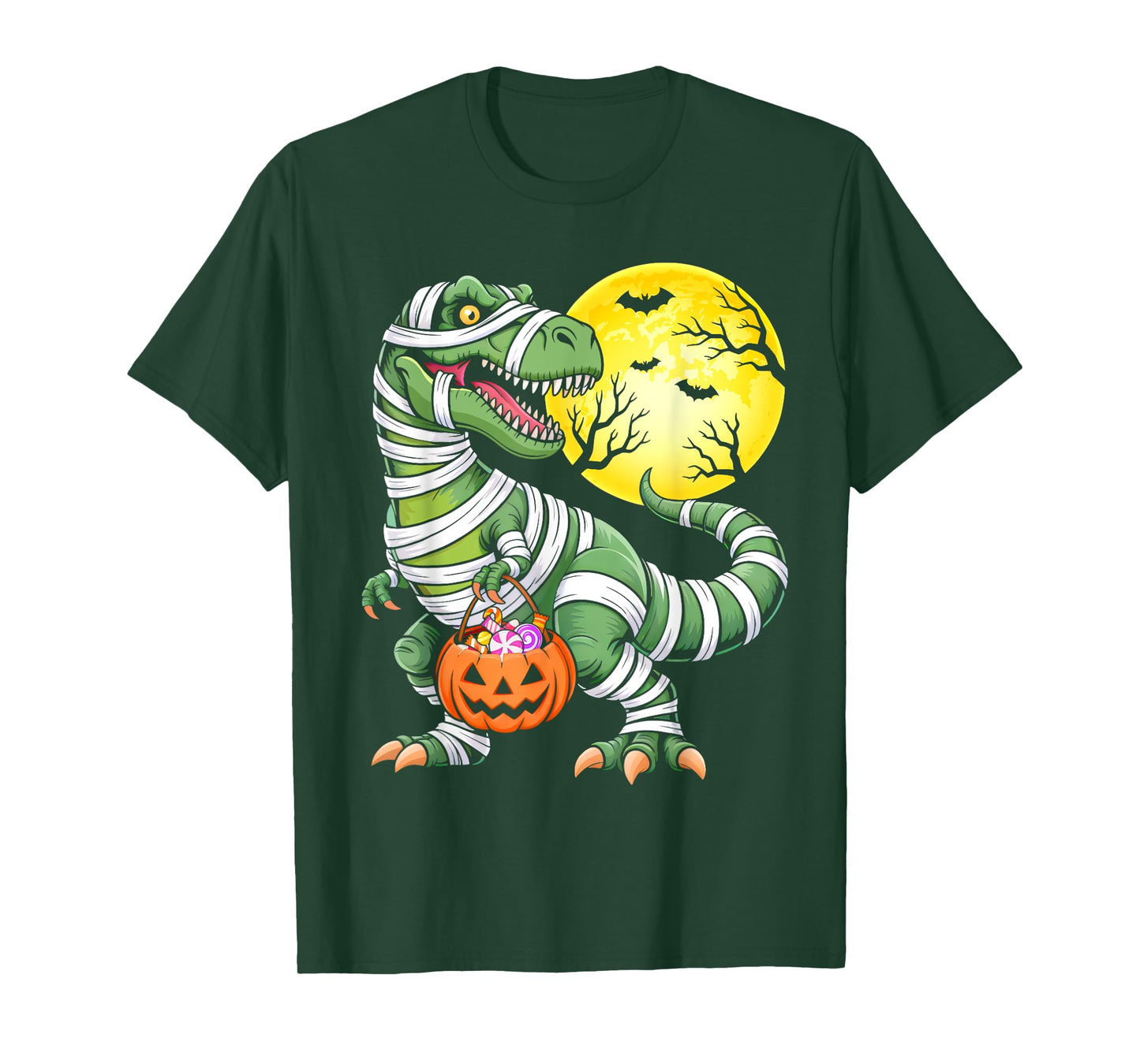 Halloween Shirt Boys Kids Toddler Mummy Dinosaur Halloween T-Shirt