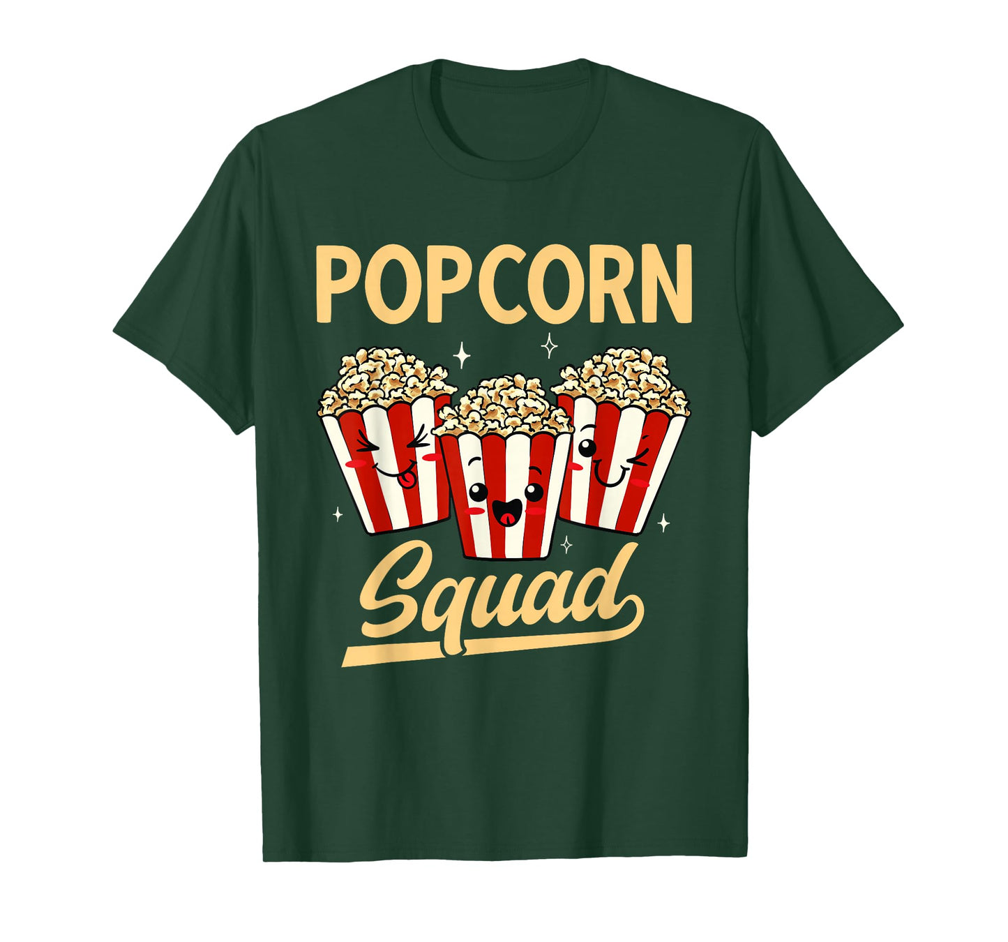 Popcorn Squad Movie Night Snack Popcorn T-Shirt