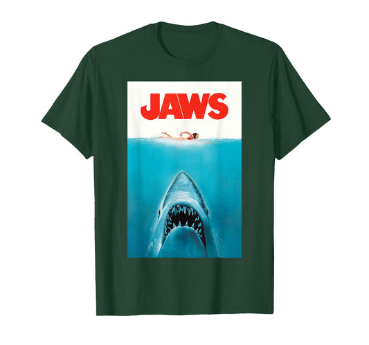 Jaws 50th Anniversary Poster Classic Front & Back T-Shirt