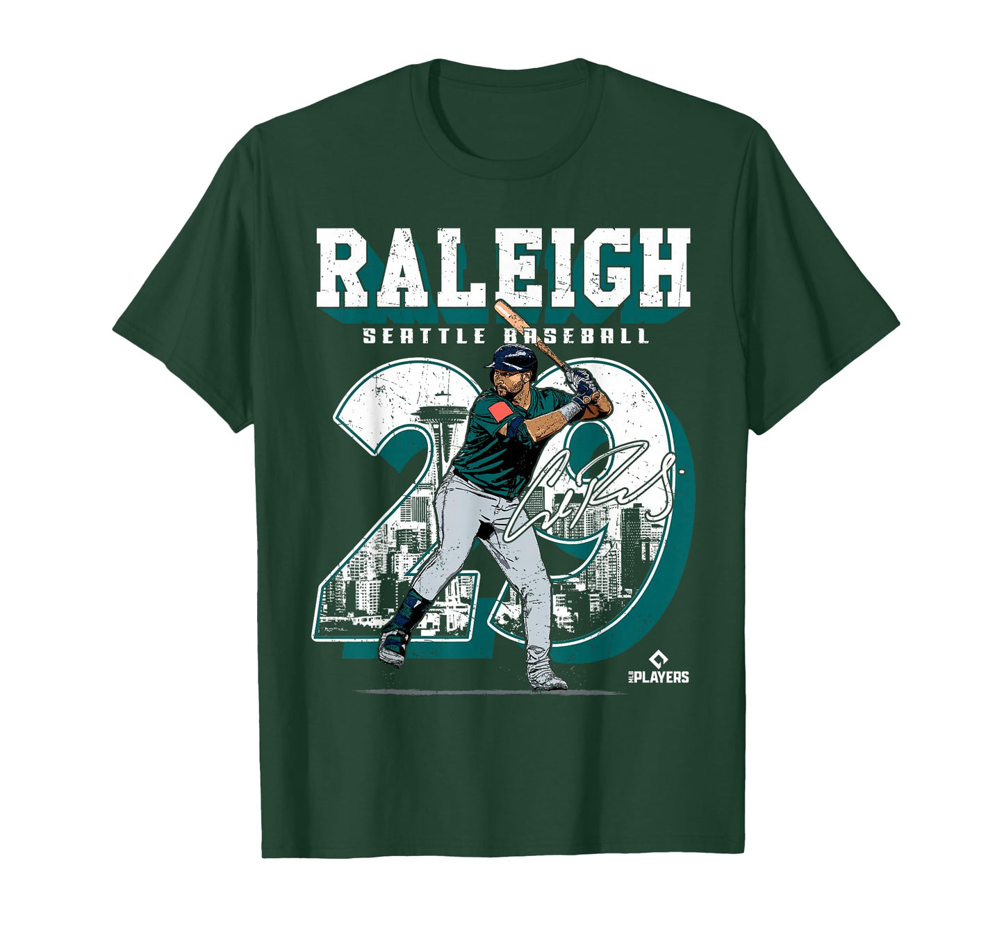 Cal Raleigh | Seattle MLB Baseball Players | MLBCRA201M T-Shirt