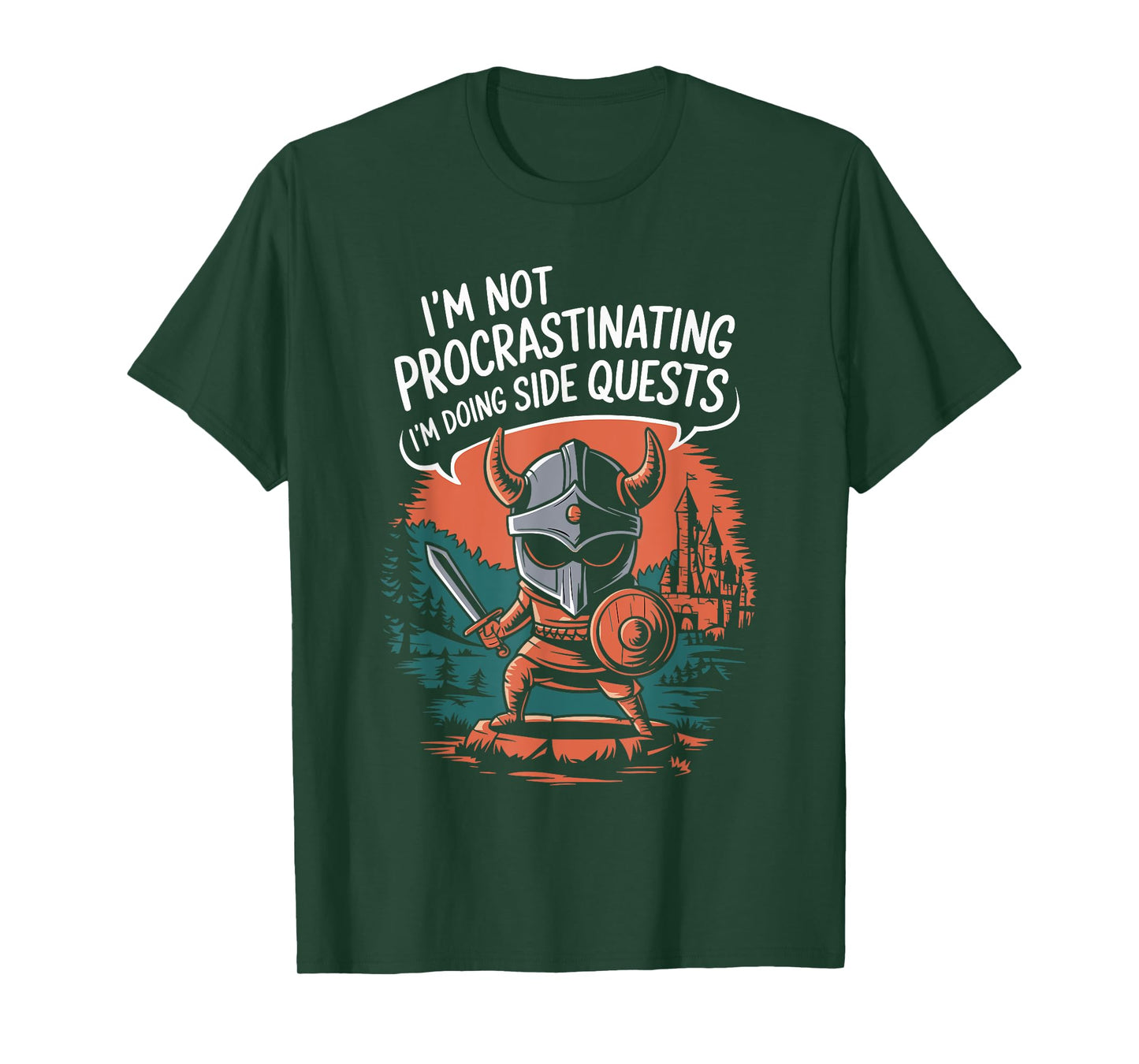 I'm Not Procrastinating Funny Side Quests Gamer T-Shirt