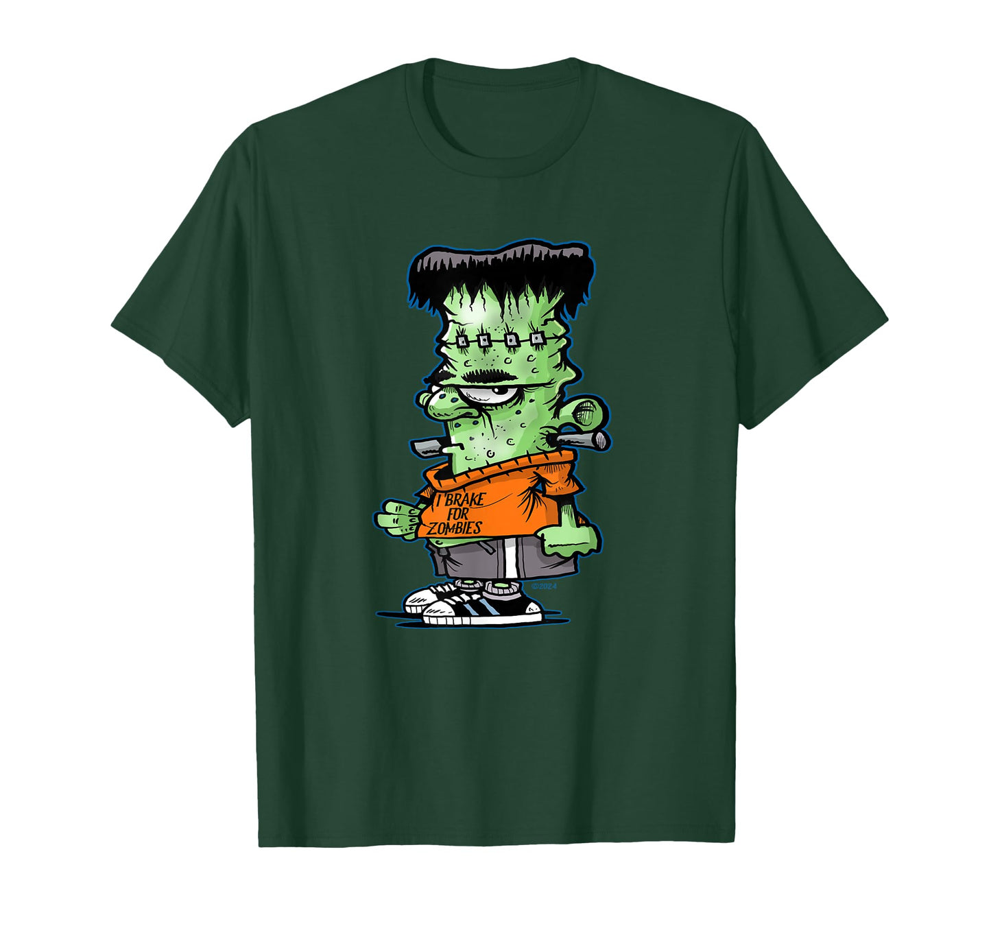 Little Frankie Stein Funny Halloween Monster Novelty T-Shirt