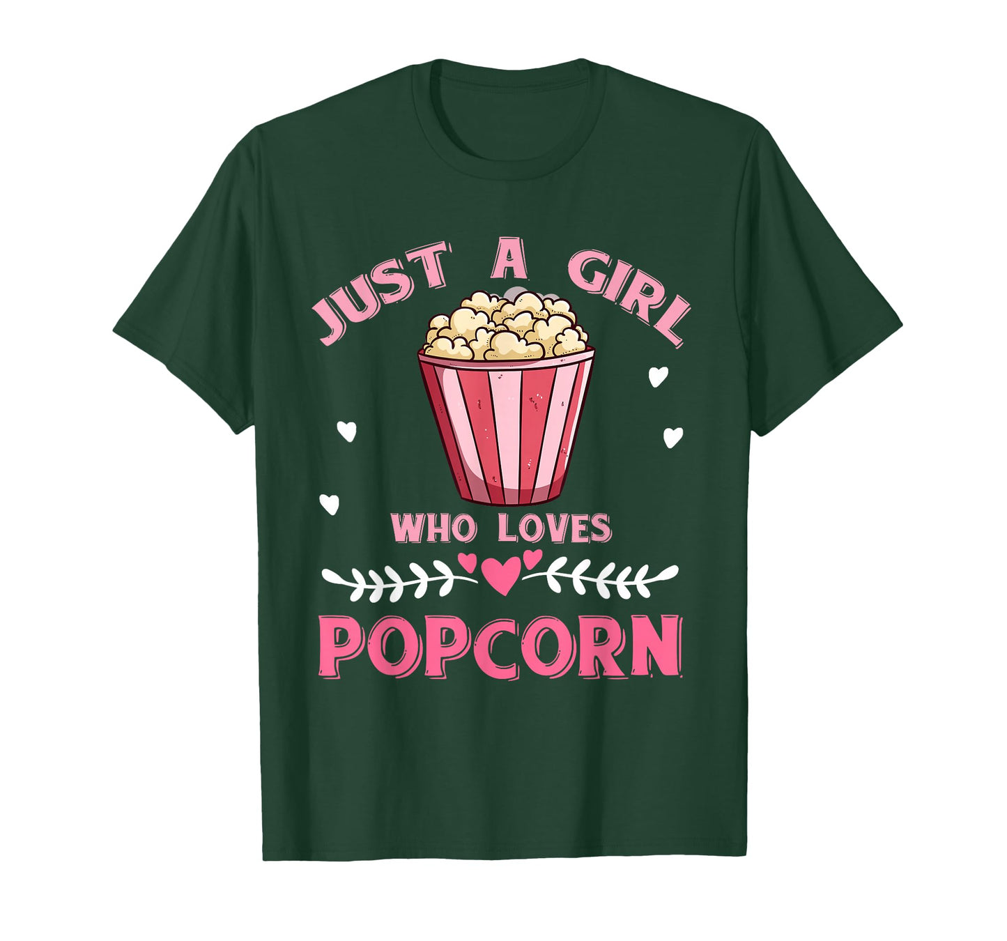 Just A Girl Who Loves Popcorn T-Shirt