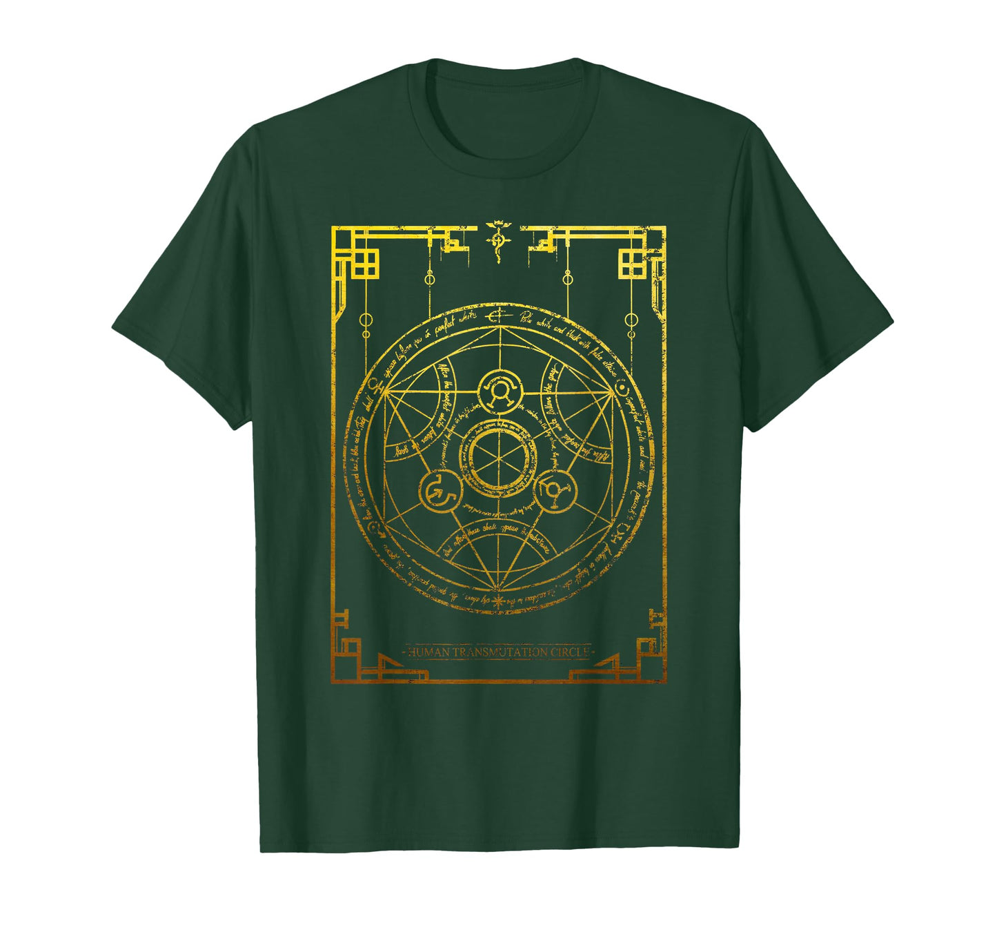 mystical symbols Human Transmutation Circle T-Shirt