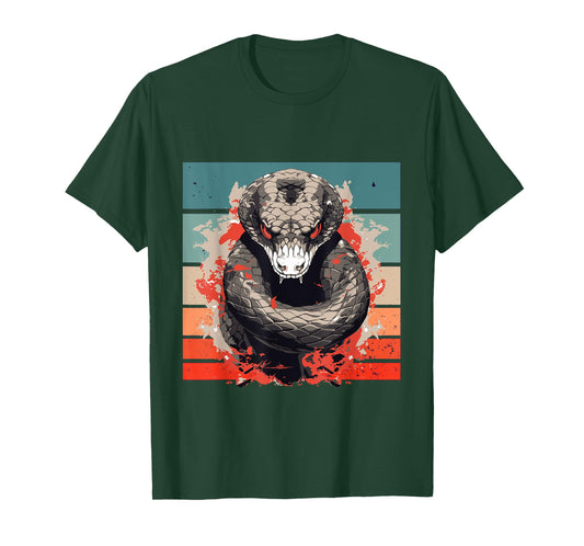 Japanese Snake Japan Art Japanese Aesthetic Anime Reptiles T-Shirt