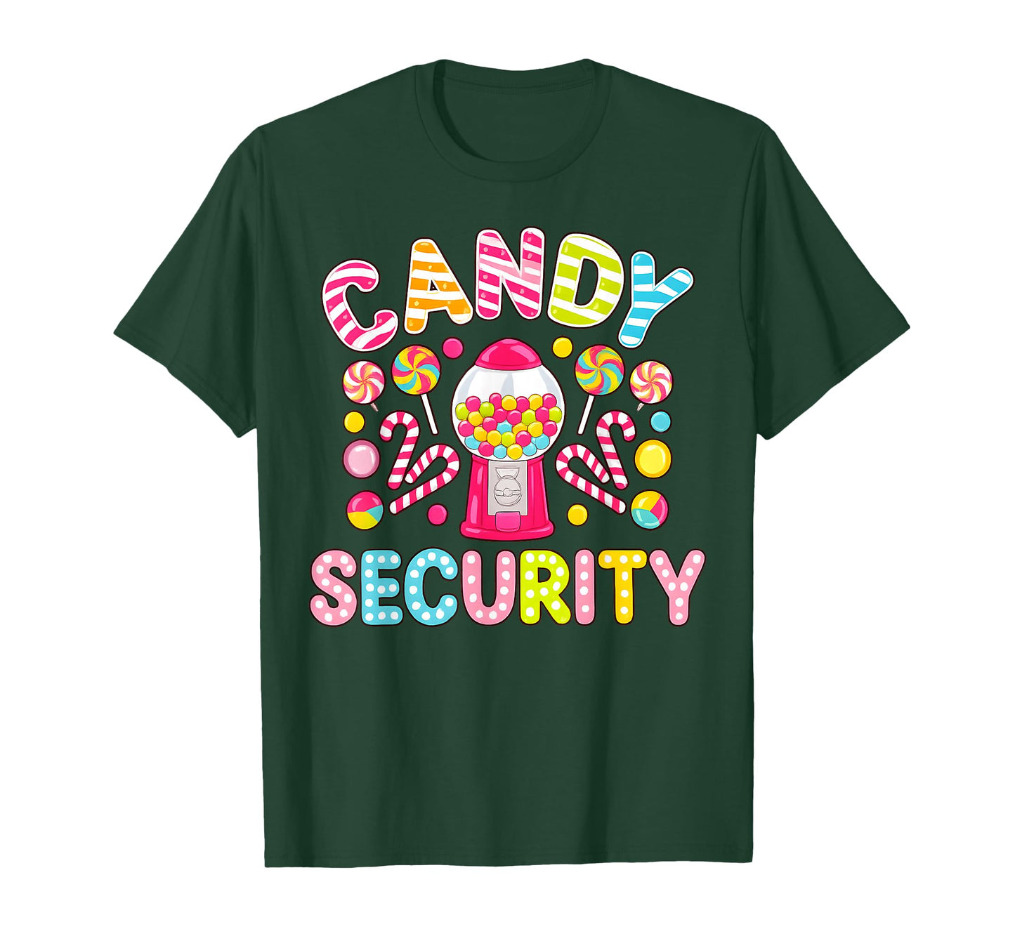 Candy Security Funny Candy Lovers Halloween Costume T-Shirt