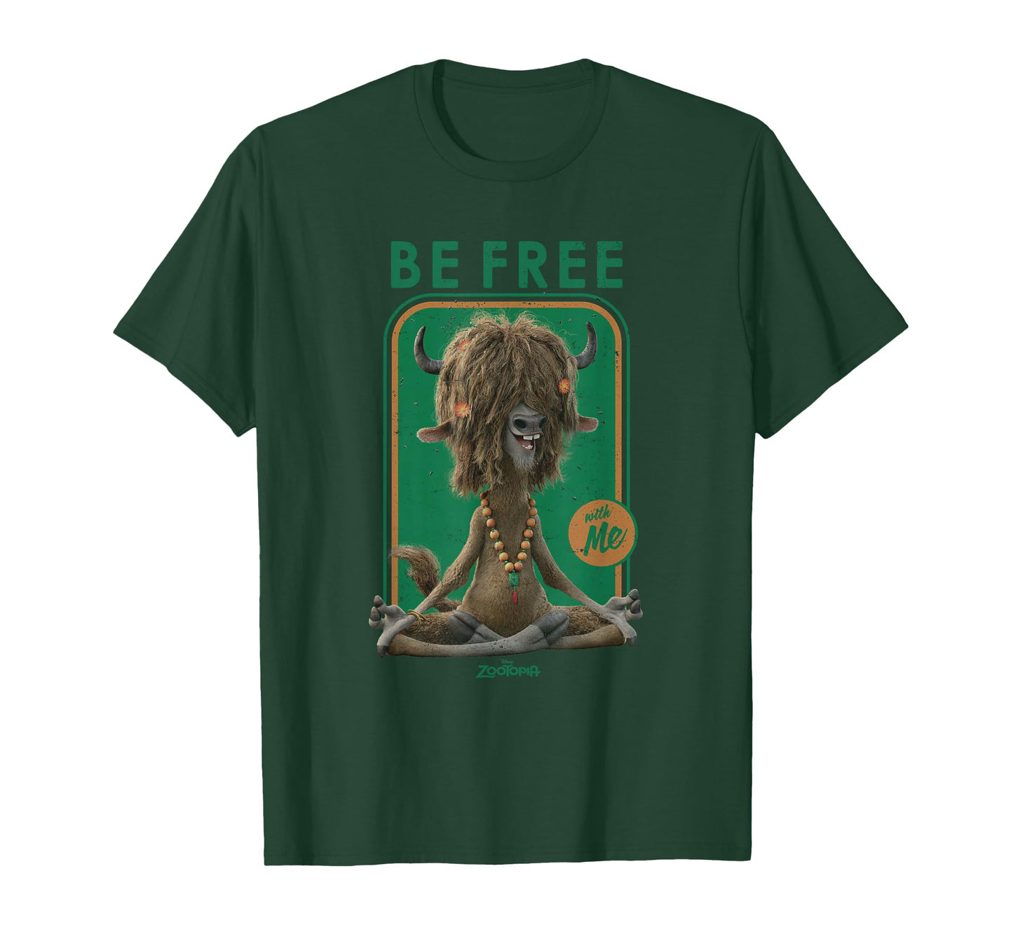 Disney Zootopia Yax the Yak Be Free With Me T-Shirt