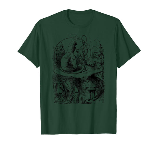 Big Texas Alice in Wonderland Smoking Caterpillar T-Shirt T-Shirt