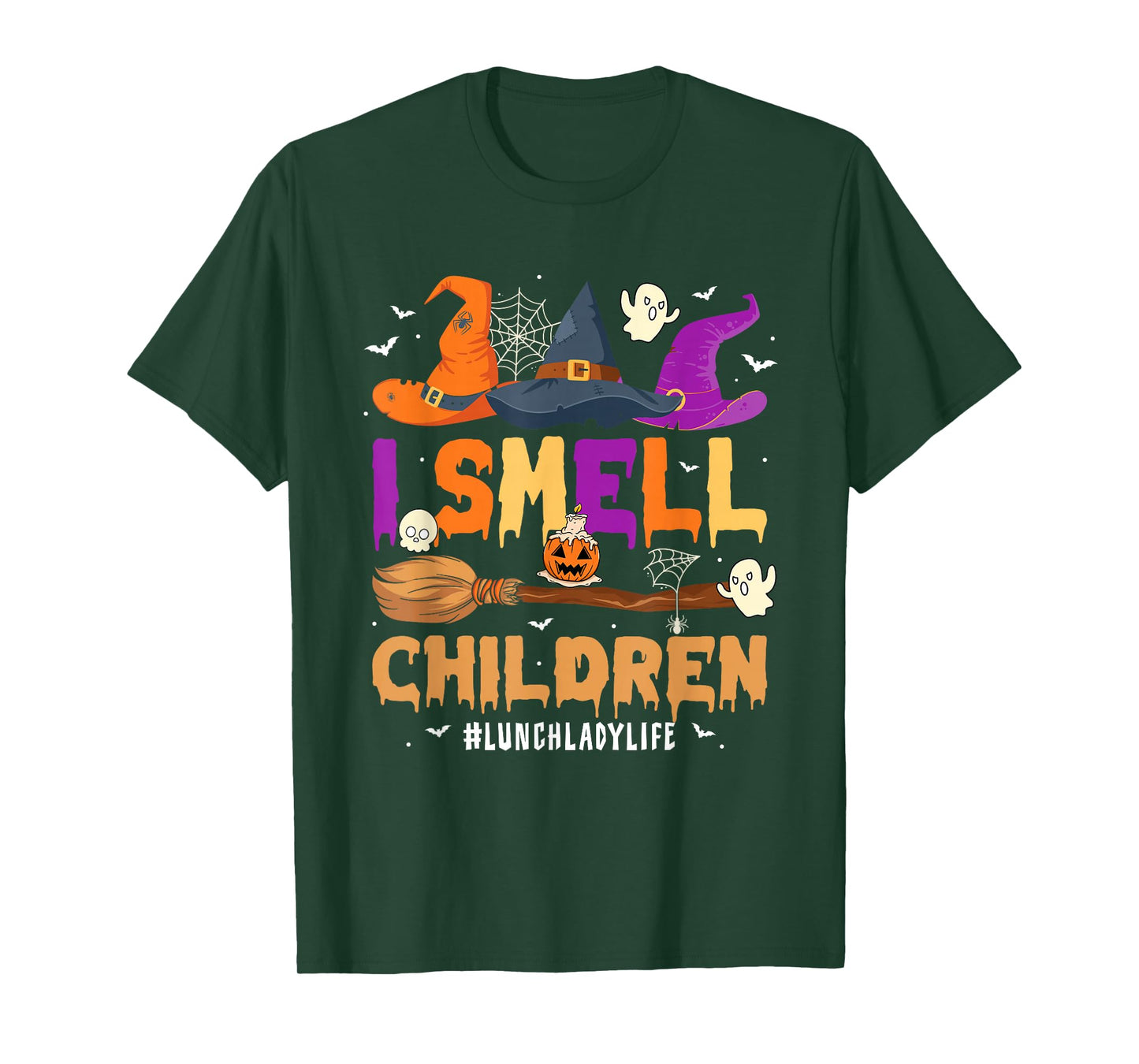 I Smell Children Lunch Lady Life Halloween for Lunch Lady T-Shirt