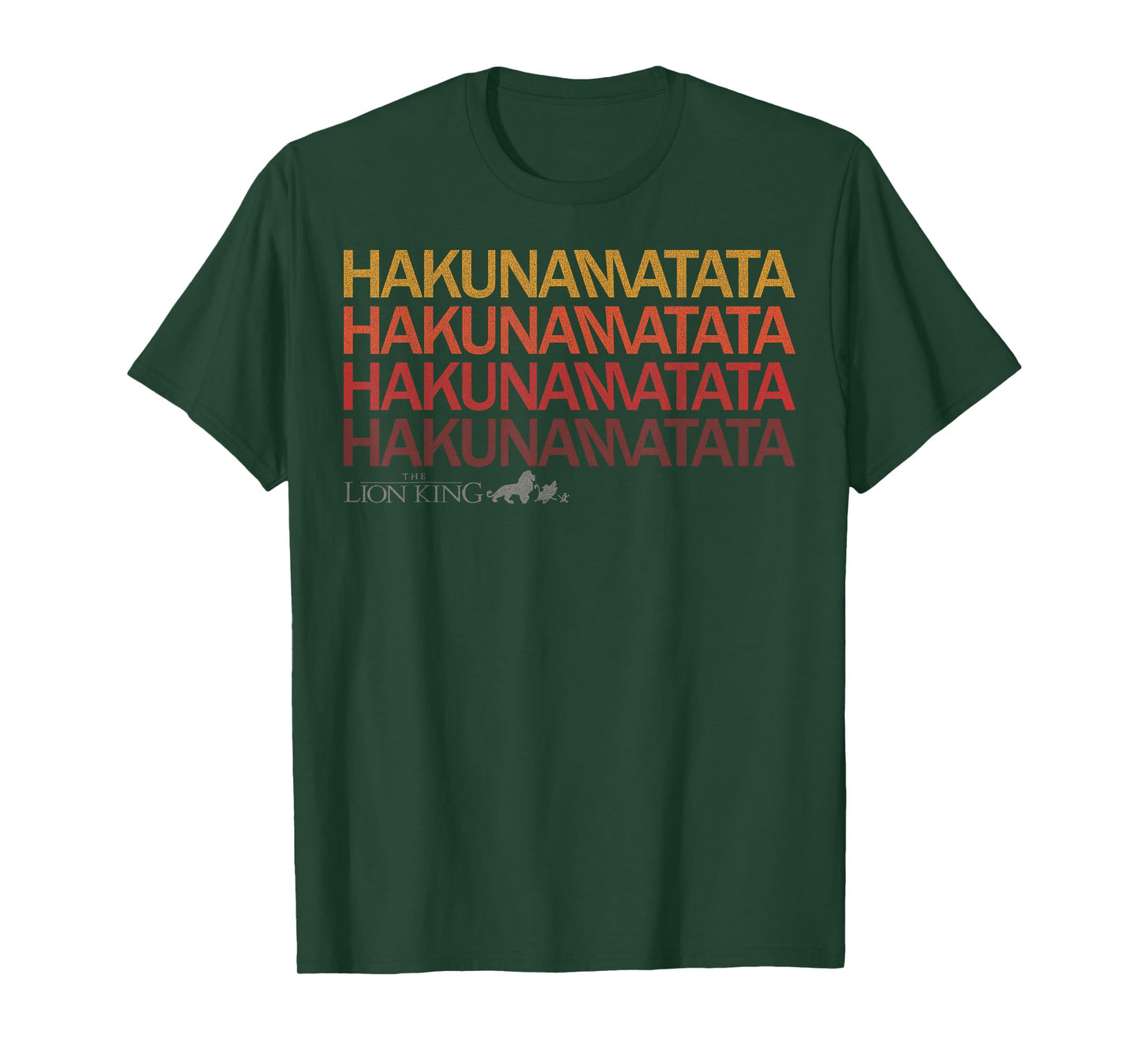 Disney Lion King Hakuna Matata Sunset Colors Graphic T-Shirt T-Shirt