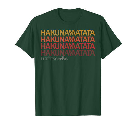 Disney Lion King Hakuna Matata Sunset Colors Graphic T-Shirt T-Shirt