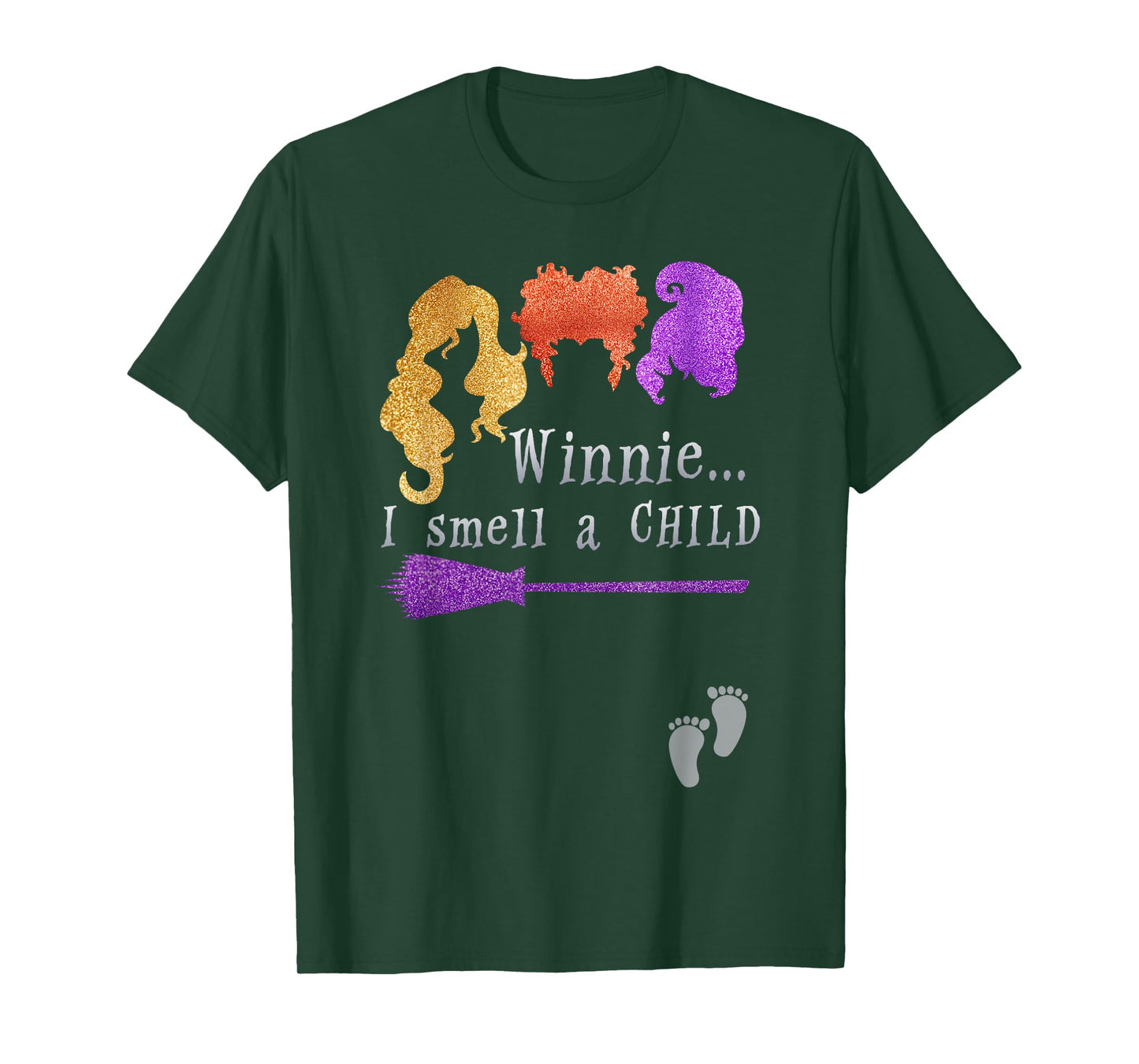 Pregnancy Halloween Costume For Women Winnie I Smell A Child T-Shirt