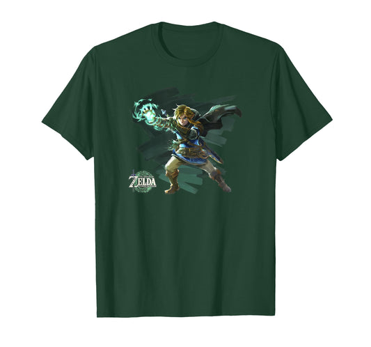 The Legend of Zelda Tears Of The Kingdom Link Brush Art T-Shirt
