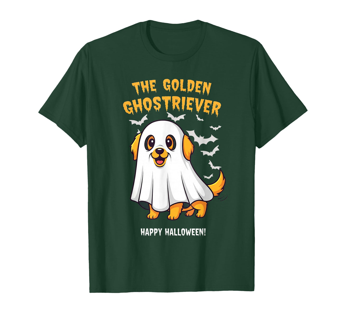 Halloween Ghostriever Funny Golden Retriever Dog Ghost Mom T-Shirt