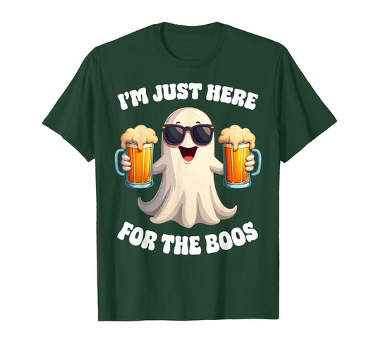 Funny I'm Just Here For The Boos Adult Halloween Costume T-Shirt