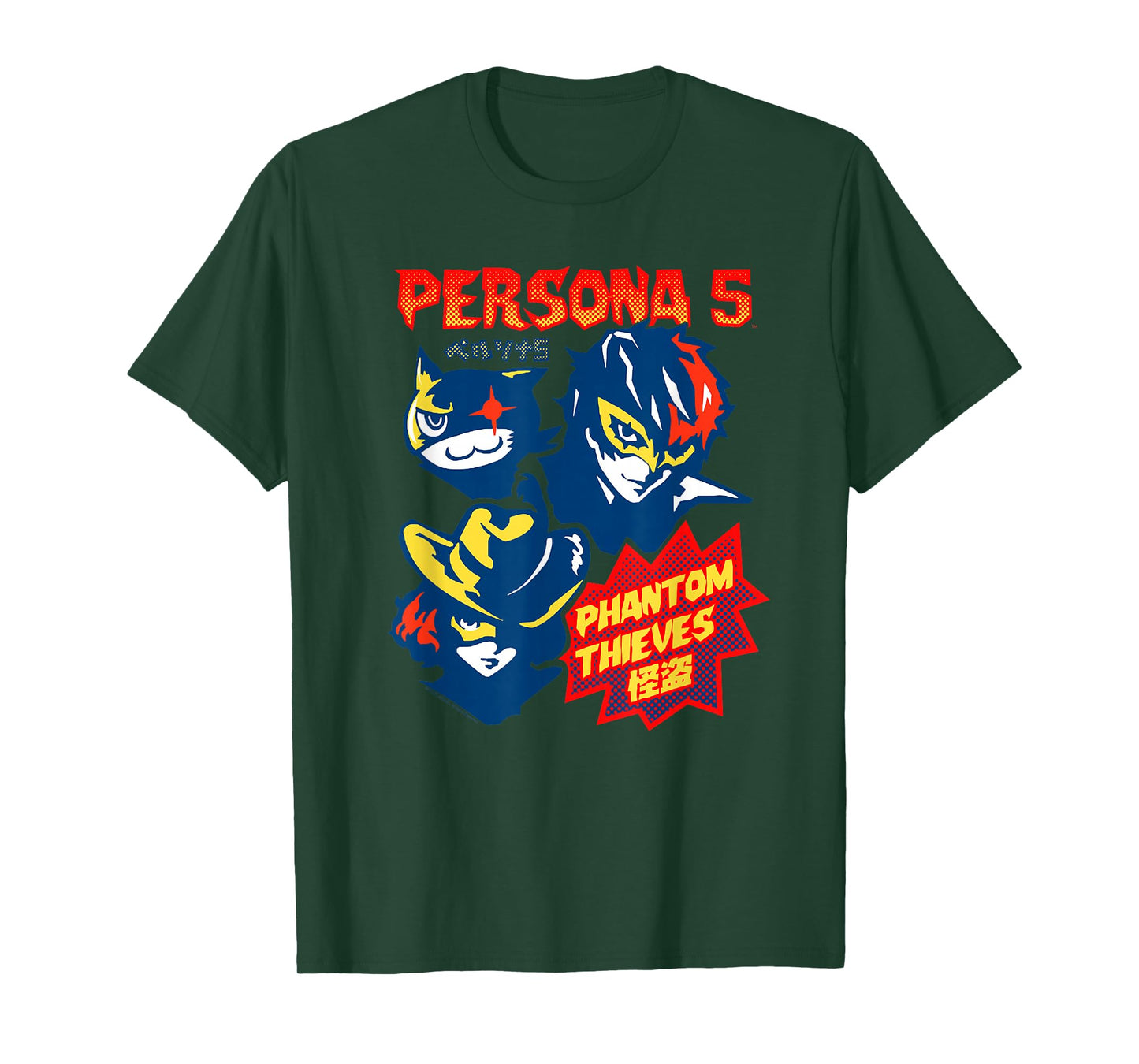 Persona 5 Comic Illustration Phantom Thieves RPG Gamer T-Shirt