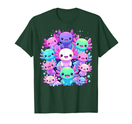 Axolotl Anime Kawaii Axolotls T-Shirt
