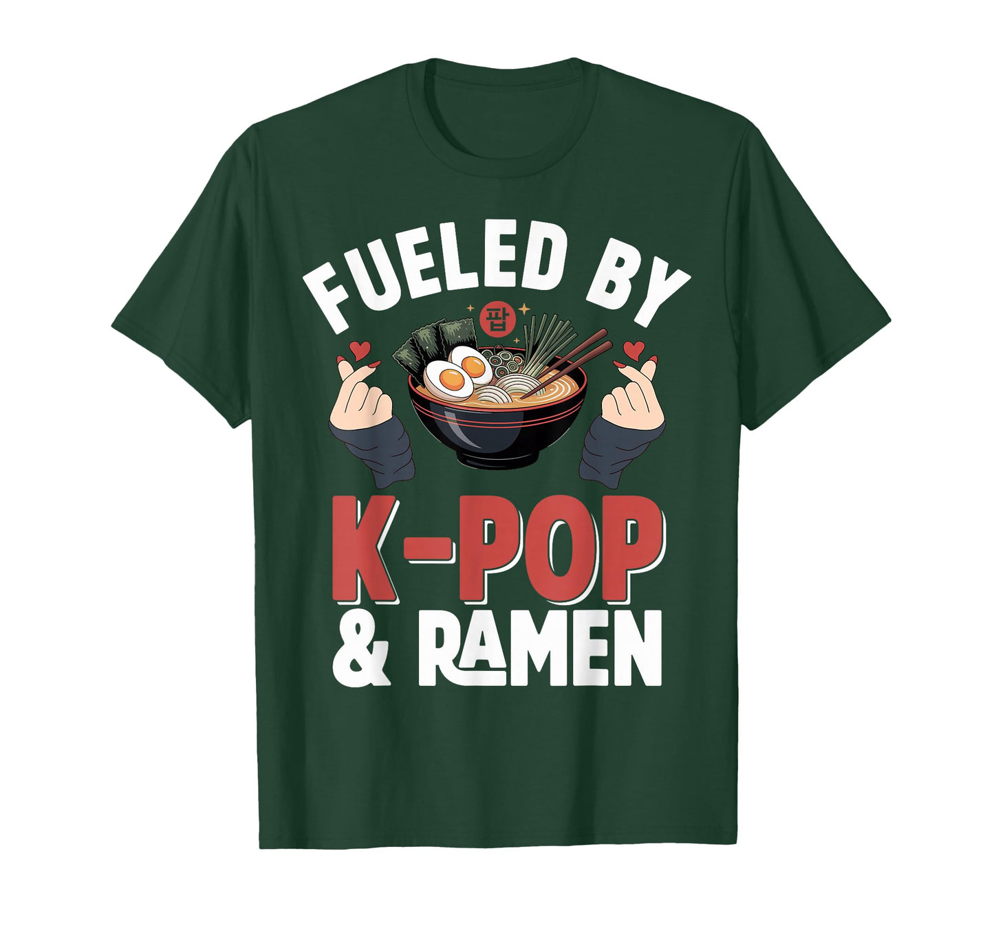 Ramen Kpop Fueled by K-Pop & Ramen K Pop T-Shirt