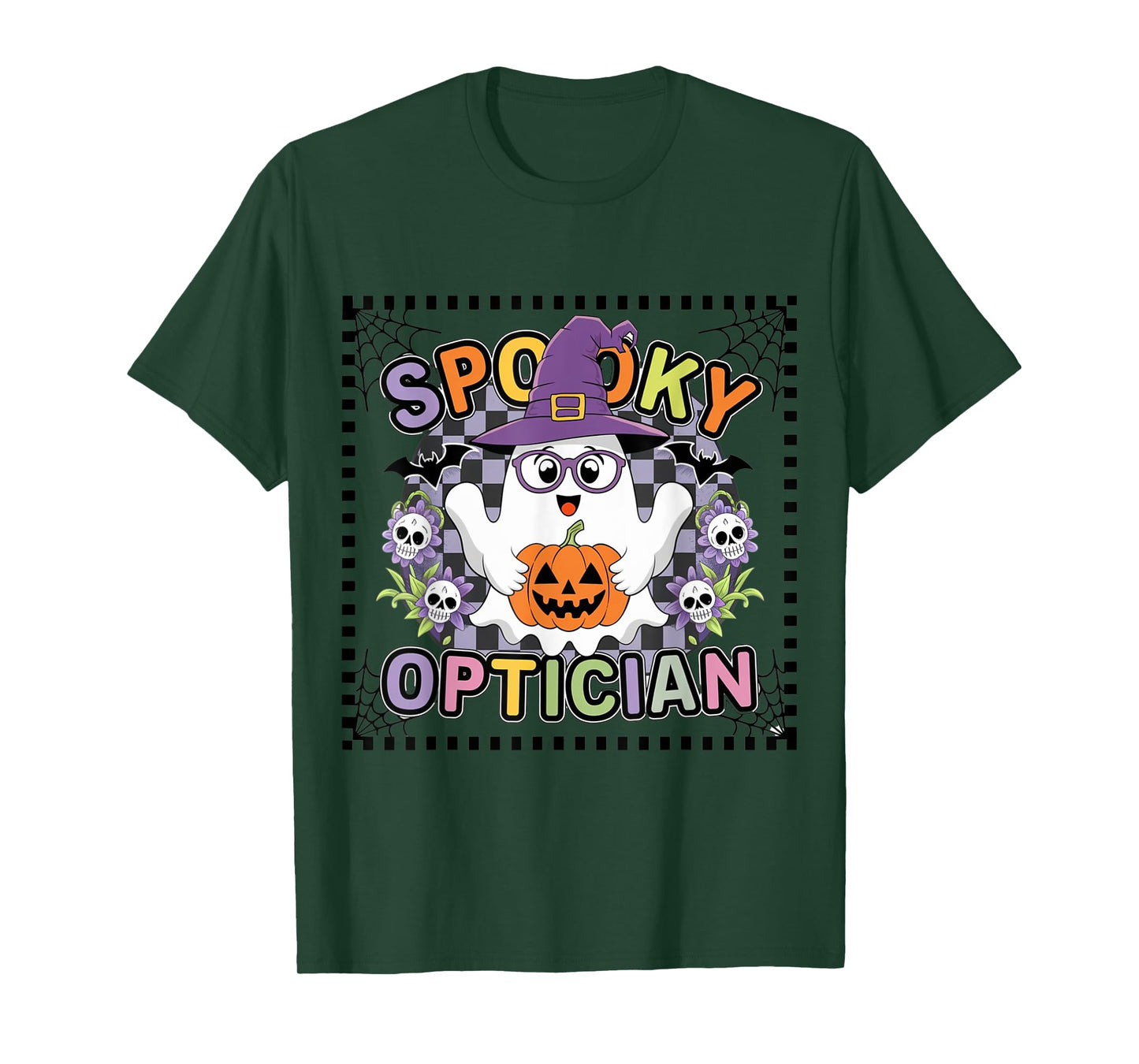 Spooky Optician Halloween Eye Doctor Halloween Optometry T-Shirt