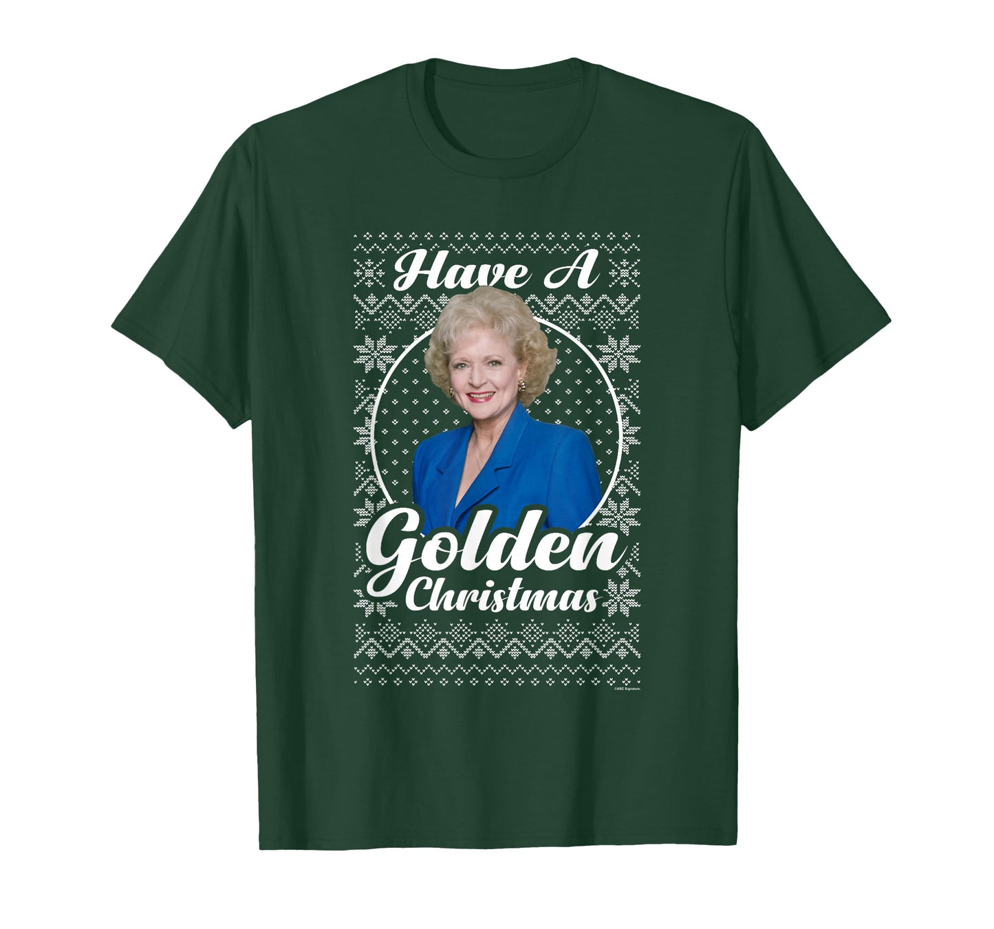 The Golden Girls Iconic Rose Have A Golden Christmas Logo T-Shirt
