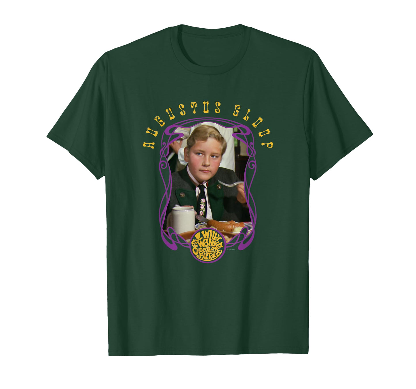Willy Wonka & The Chocolate Factory Augustus Gloop Portrait T-Shirt