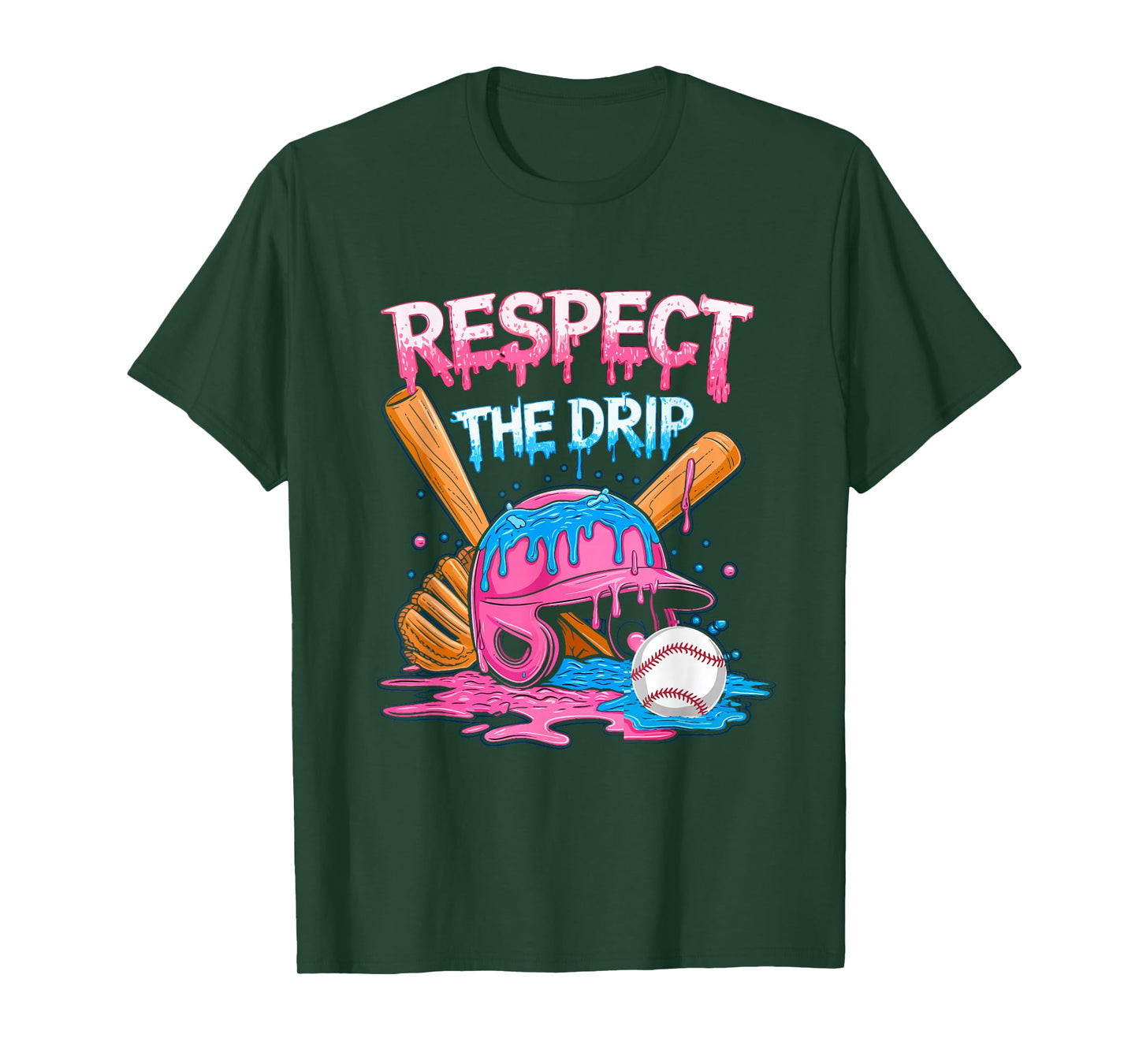 Respect The Drip Baseball Drip Boys Ice Cream Drip Youth T-Shirt