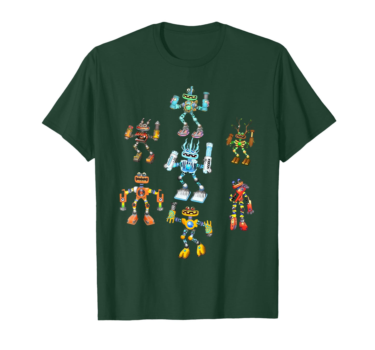 Singing Monsters Plush Robots Costume For Men And Women T-Shirt