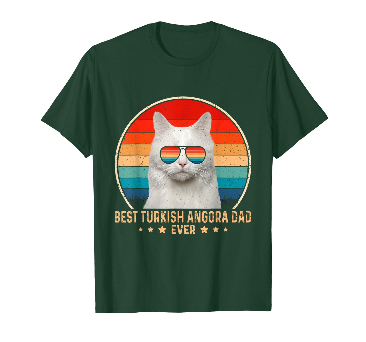 Vintage Best Turkish Angora Dad Ever Father's Day Mens T-Shirt