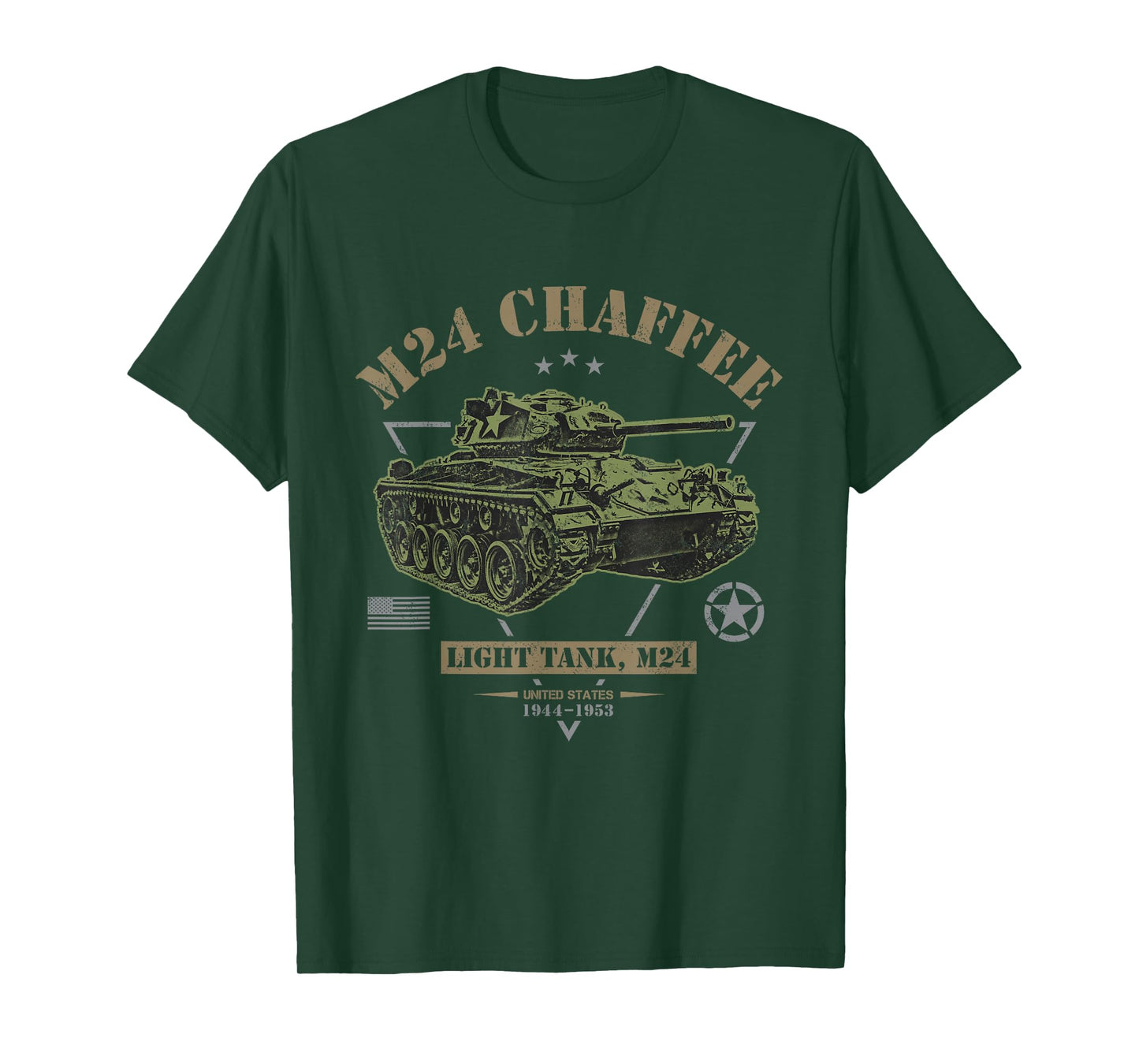 M24 Chaffee WW2 Tank T-Shirt