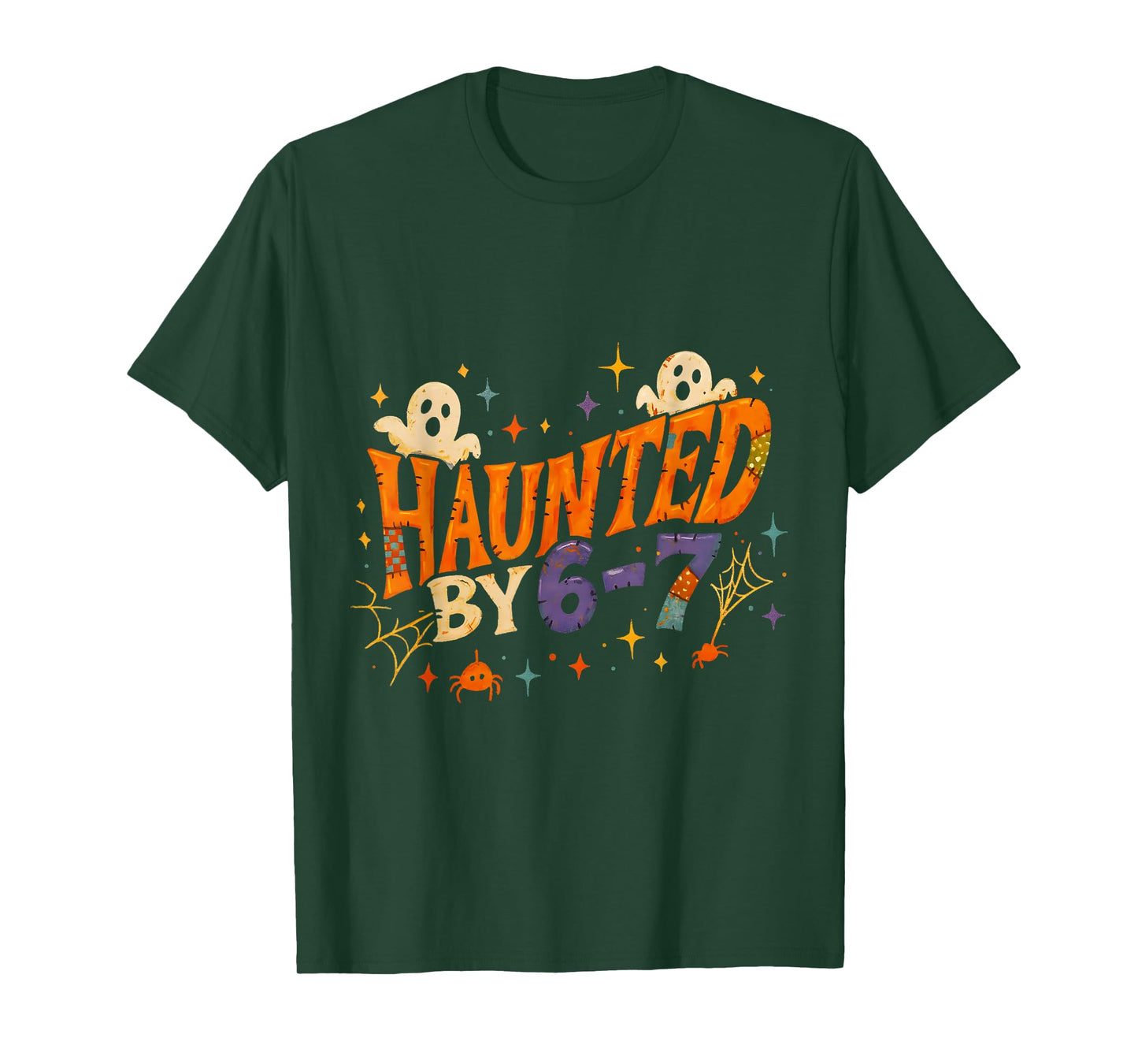 Haunted by 67 Funny Halloween Spooky Design T-Shirt