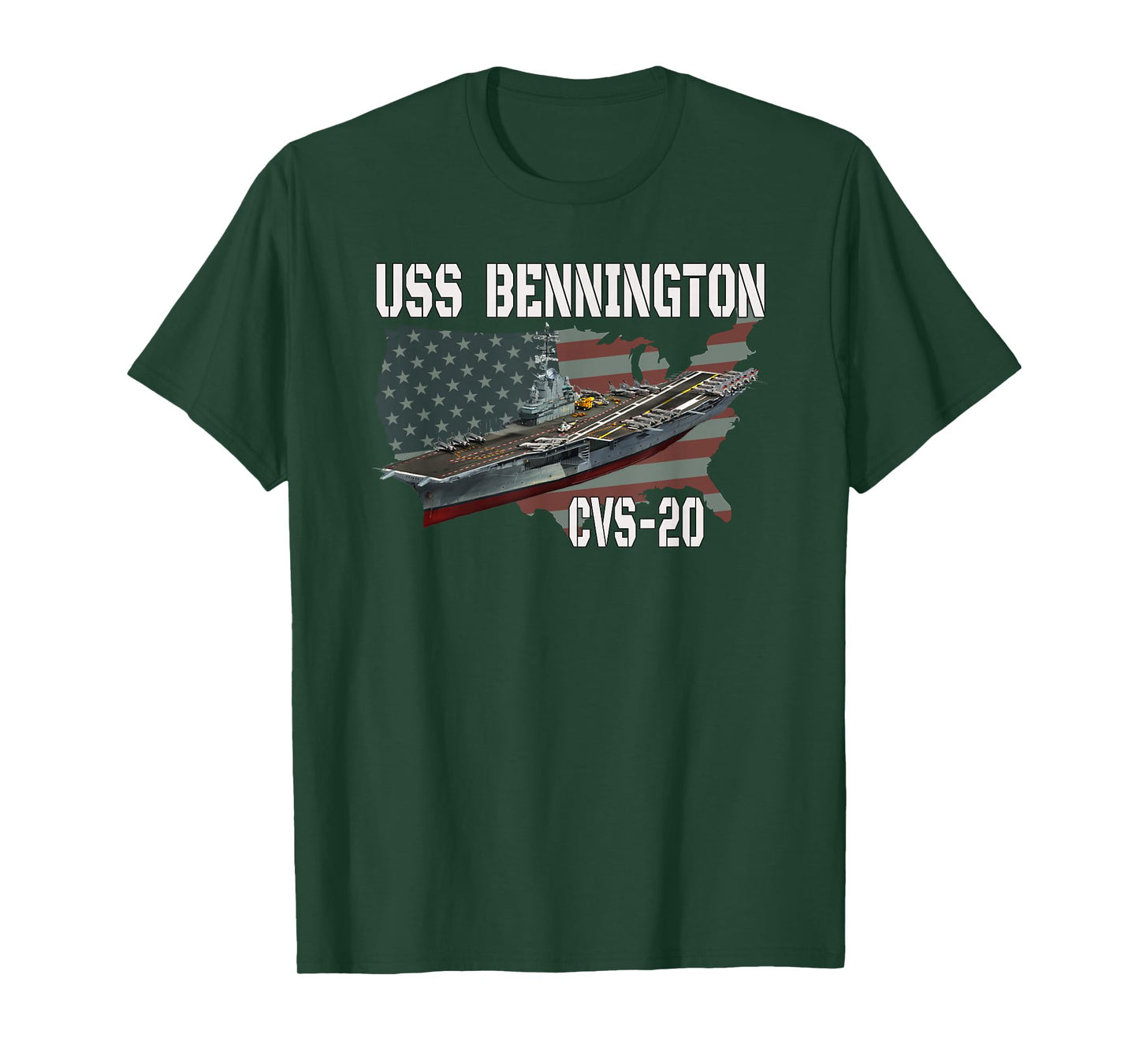 USS Bennington CVS-20 Aircraft Carrier Veterans Day Father's T-Shirt