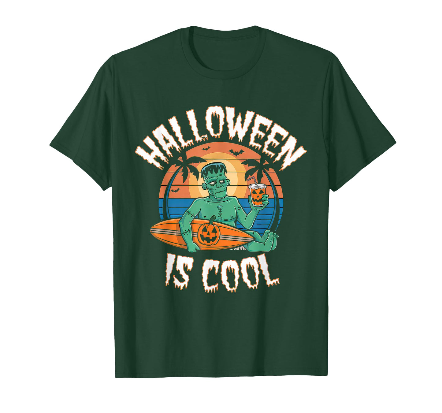 Halloween is Cool Tshirt Women Men Frankenstein Monster T-Shirt