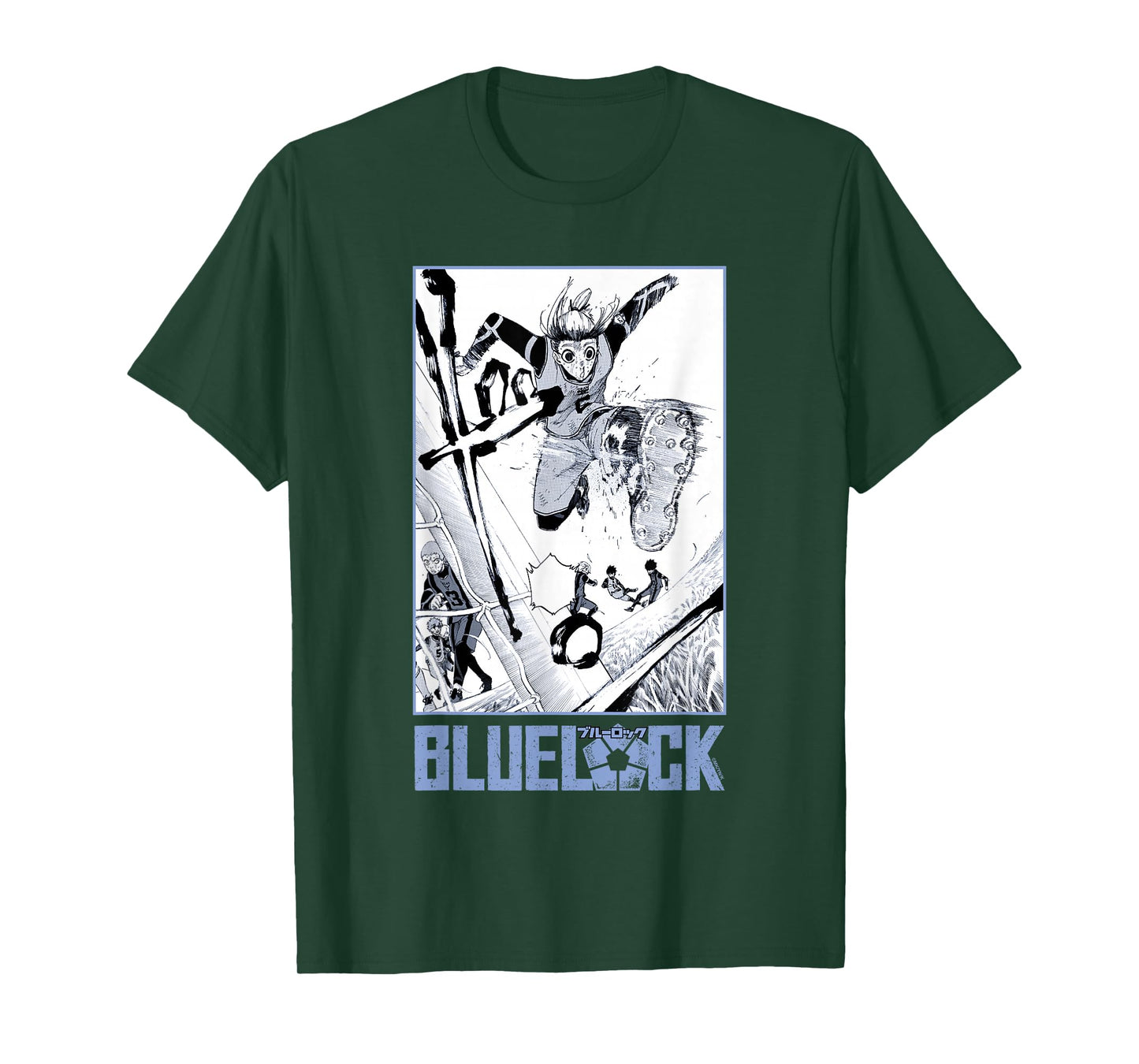 Blue Lock Gin Gagamaru Goalkeeper Big Chest Panel Portrait T-Shirt