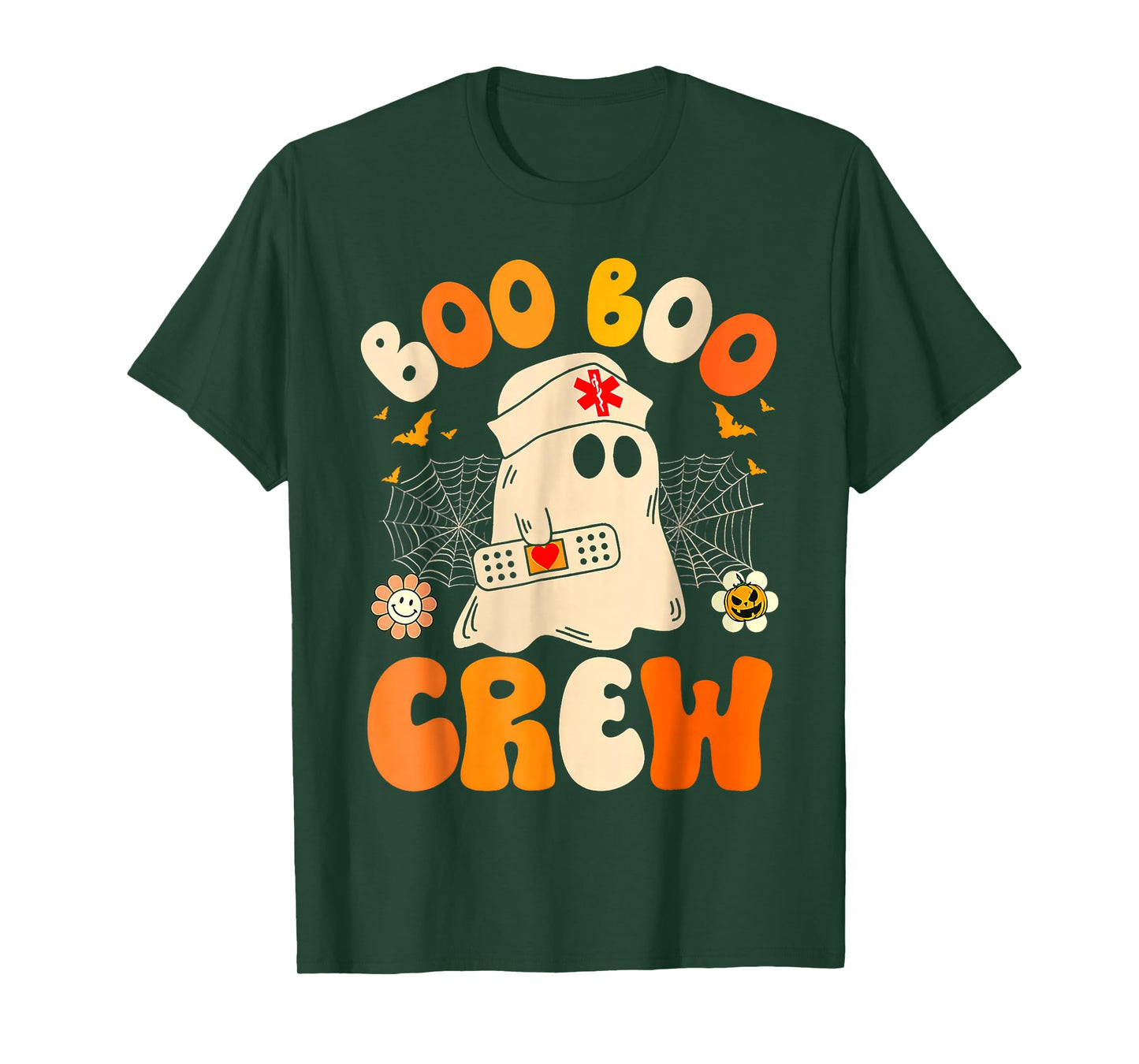 Groovy Boo Boo Crew Nurse Ghost Halloween Nurse T-Shirt