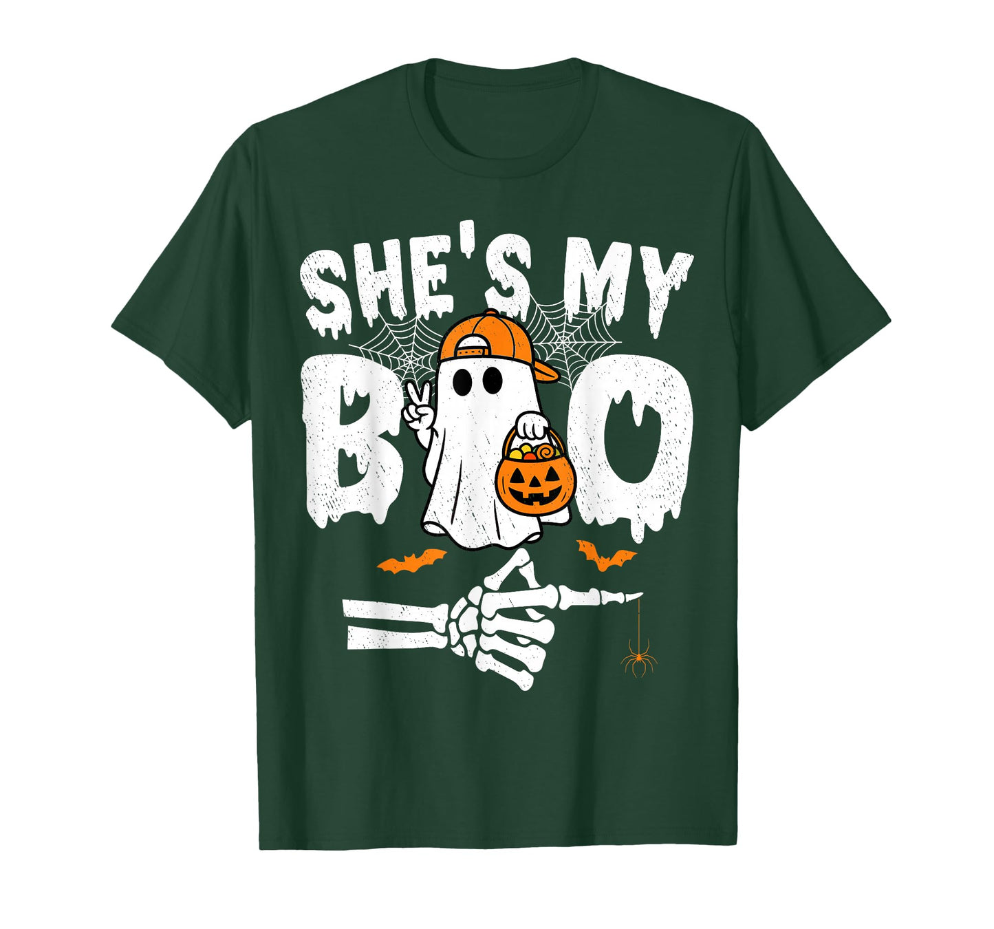 He's My Boo Matching Couple Halloween Couples She's My Boo T-Shirt